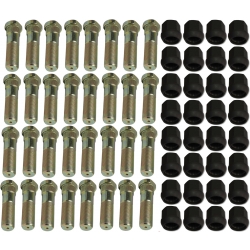 32x SZPILKA BLIŹNIAKÓW KOŁO PRZYCZEPY 88,5 mm + NAKRĘTKA HL 6011 8011 M22